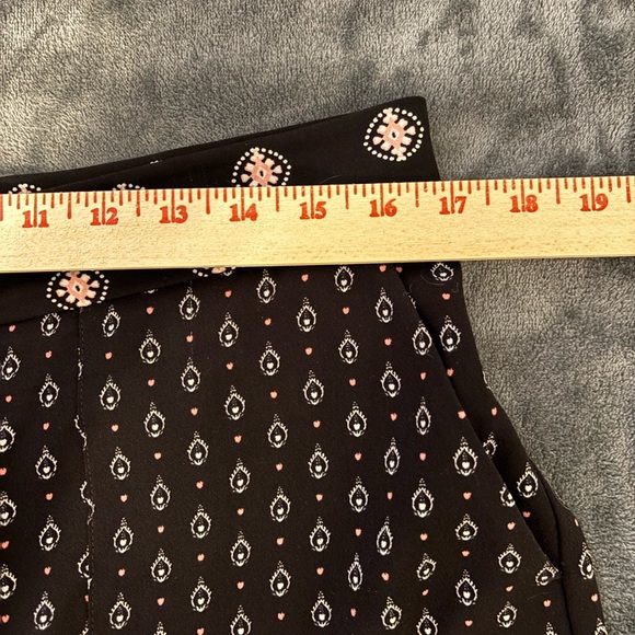 LOFT Black and Pink Geometric Trousers - Picture 3 of 9